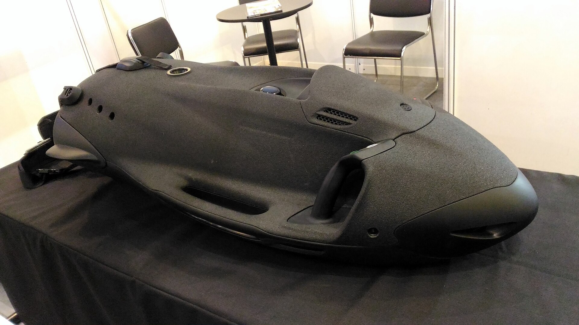 A SEABOB water sled unit on display